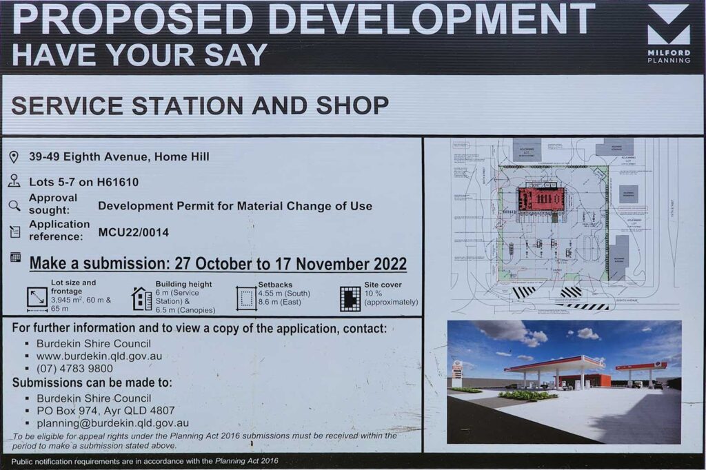 Proposed Service Station Development in Home Hill