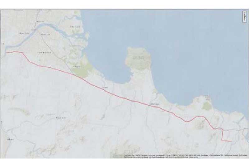 Bowen Water Pipeline Route December 2022