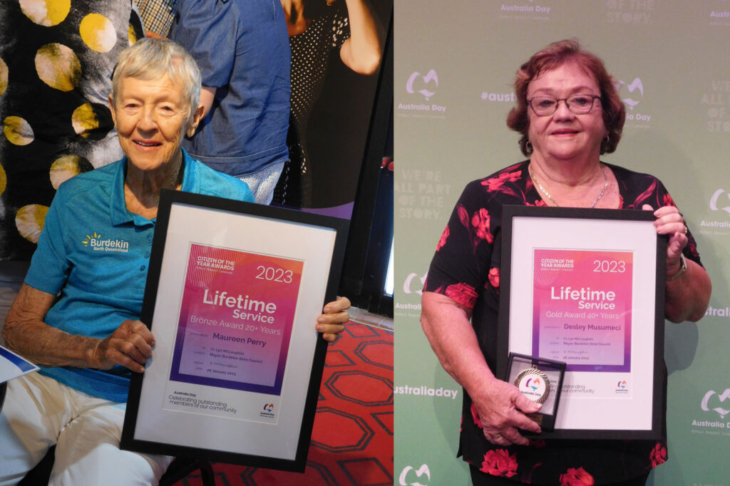 Lifetime Volunteer Awards Maureen Perry and Desley Musumeci