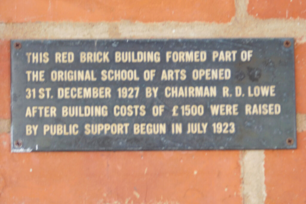 Burdekin School of Arts Plaque Home Hill 31 December 1927