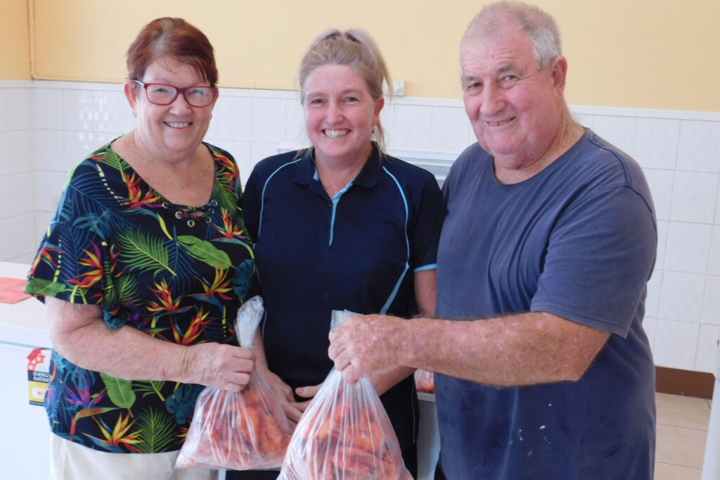 Frances, Melissa and Alan Wiles from The Prawn Stop in Home Hill