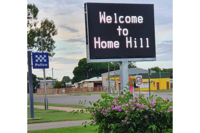 New LED Sign in Home Hill