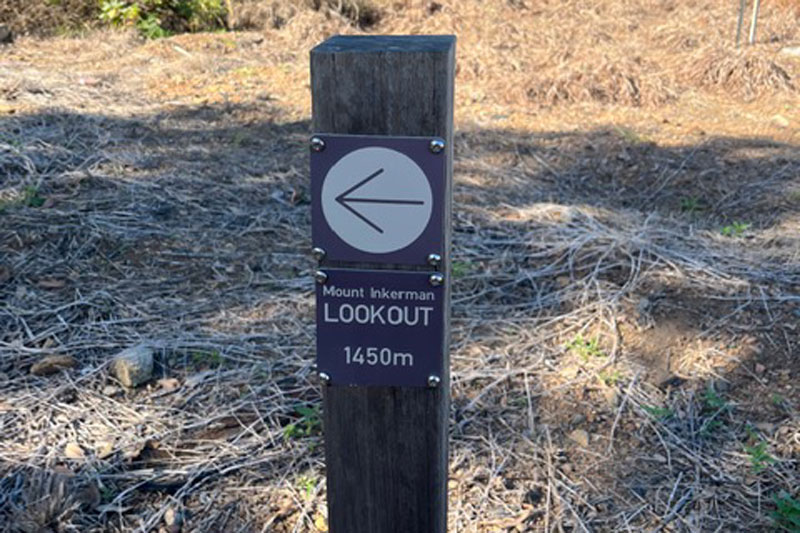 Mount Inkerman Lookout Path Sign